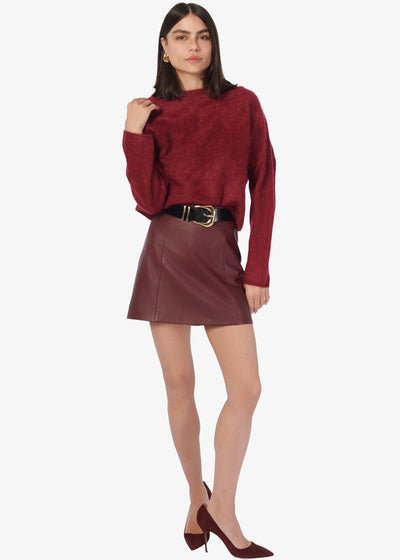 NIALL CASHMERE SWEATER IN SYRAH