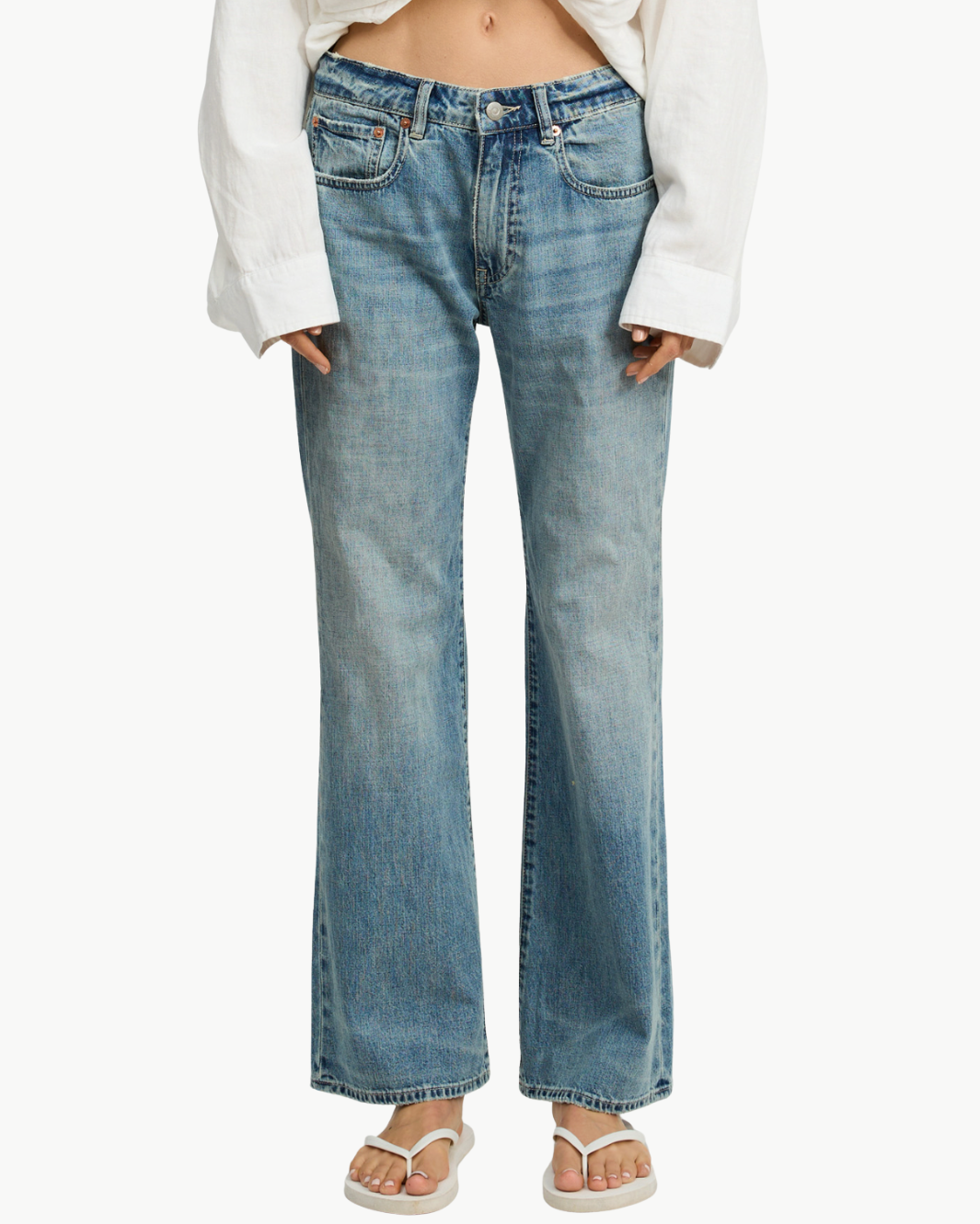 JENNA CROPPED FLARE JEAN IN HOLTON INDIGO - Romi Boutique