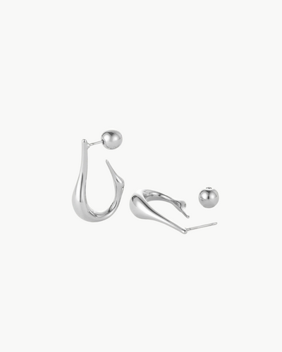 COLETTE HOOPS SMALL IN SILVER - Romi Boutique