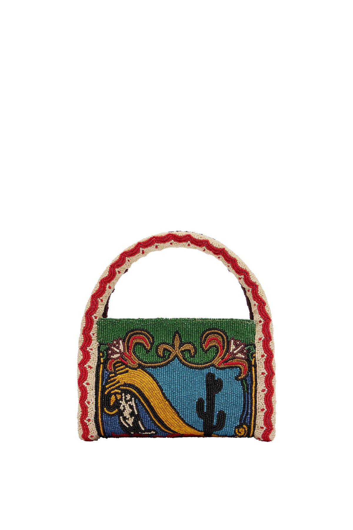 Alemais Ace Beaded Barrel Bag at Romi Boutique