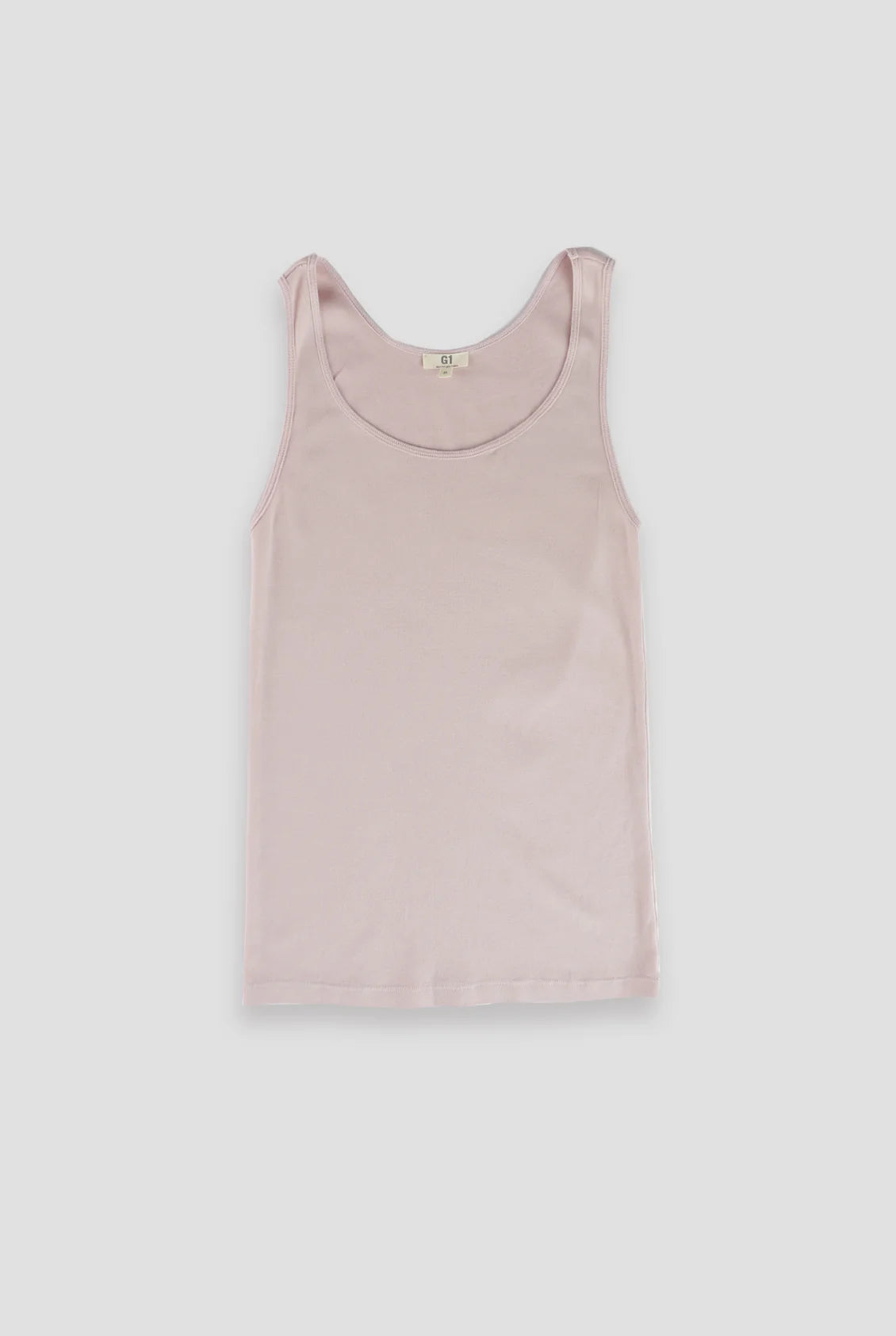 BABY RIB TANK IN DUSTY PINK - Romi Boutique