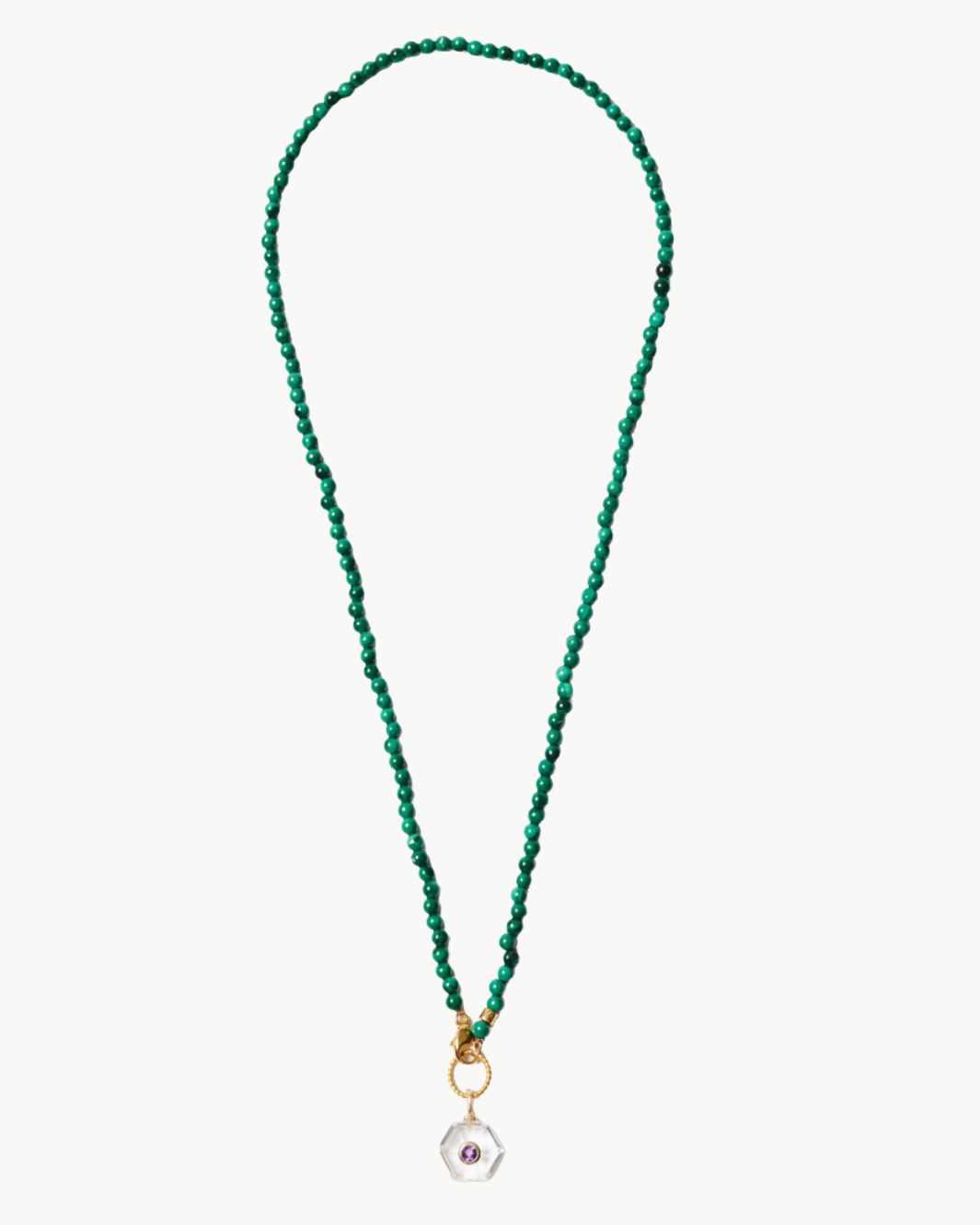 Chan Luu Fern Necklace Malachite at Romi Boutique