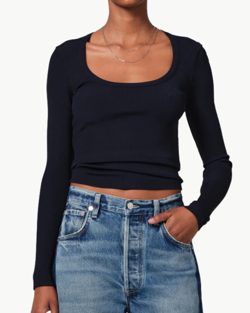 RUMI SCOOP NECK IN NAVY