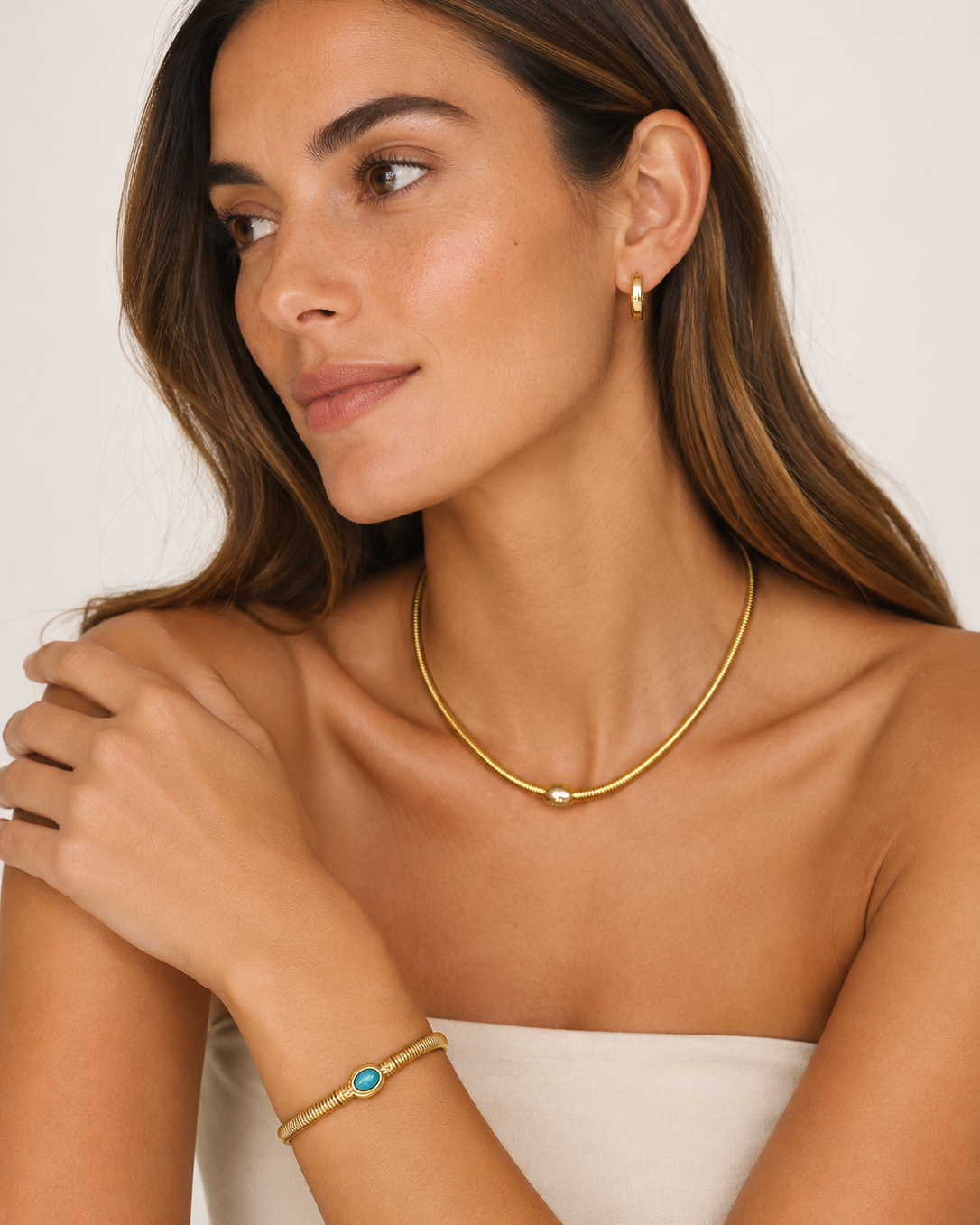 Native Gem Milano Turquoise Bracelet at Romi Boutique