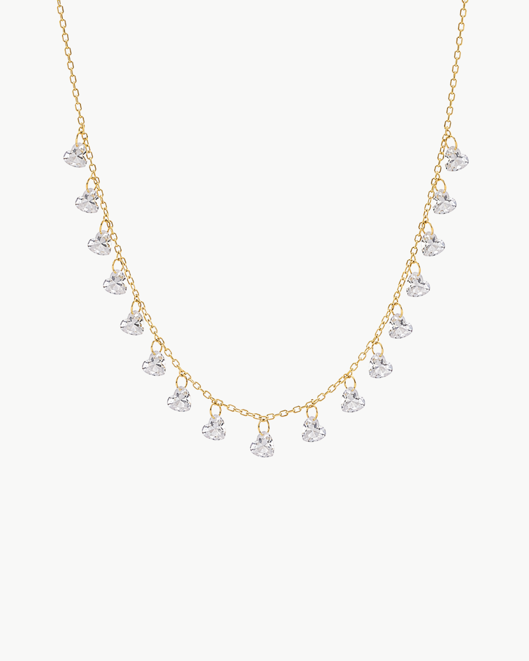 Romi Multi Floating Heart Necklace at Romi Boutique
