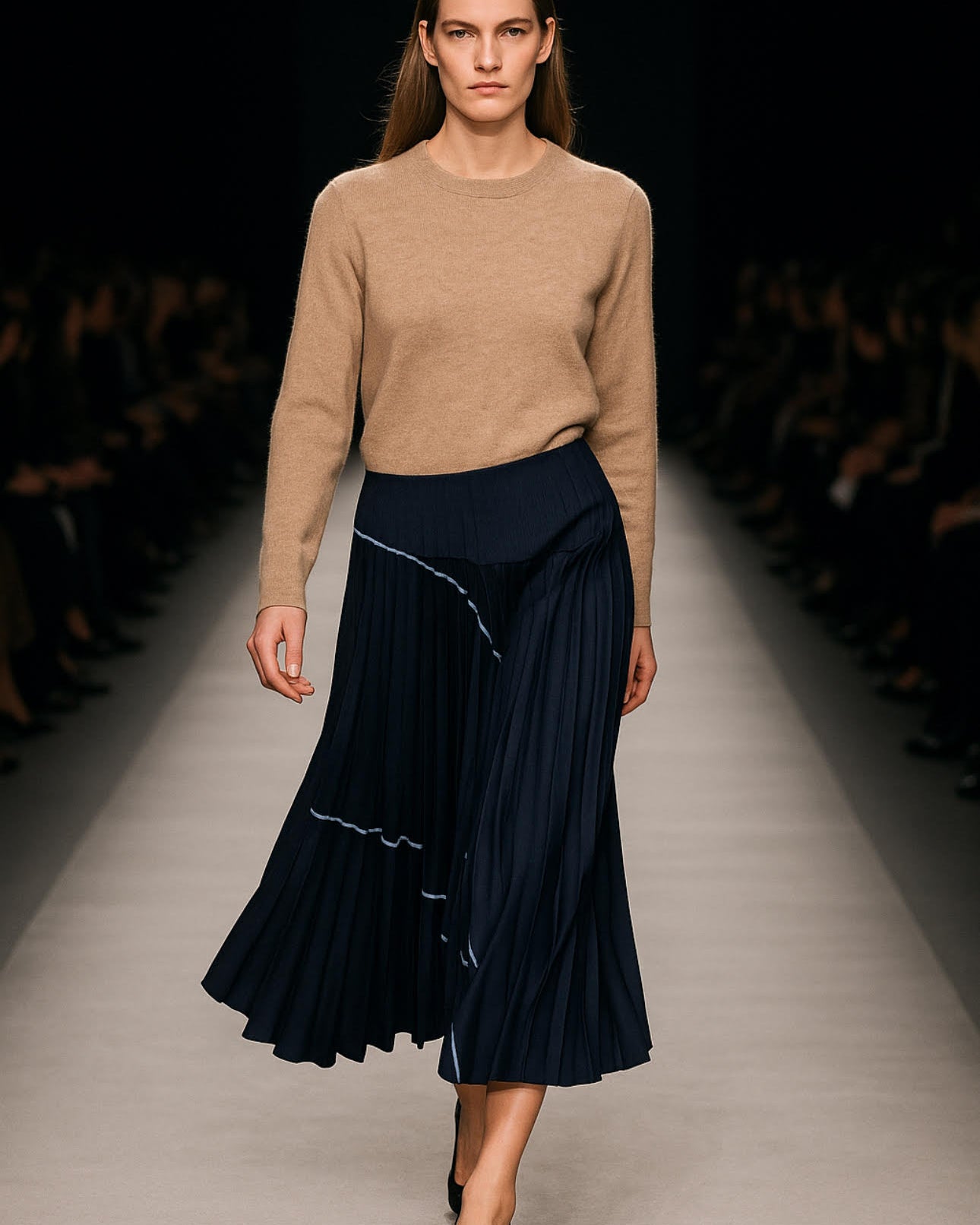 Denim Patchwork Skirt