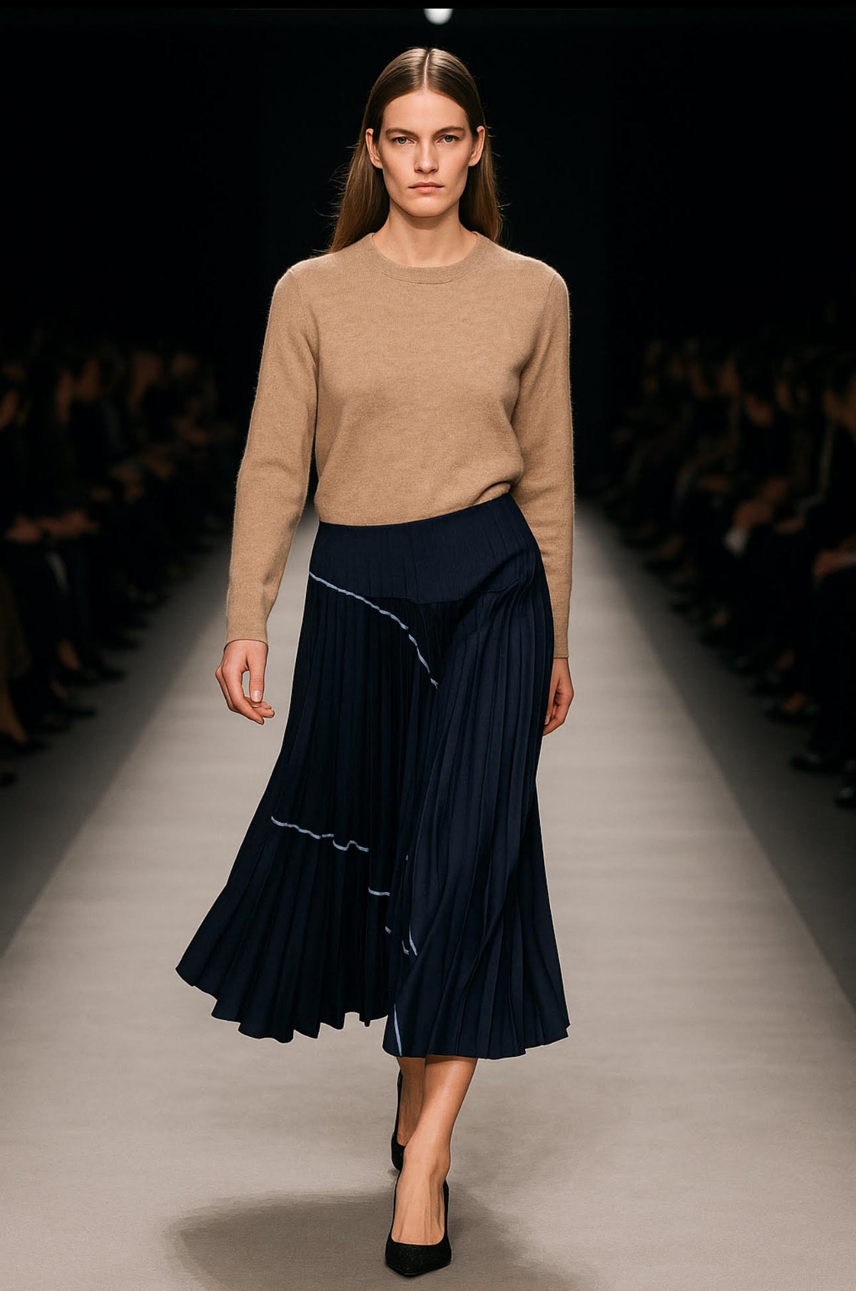 Denim Patchwork Skirt