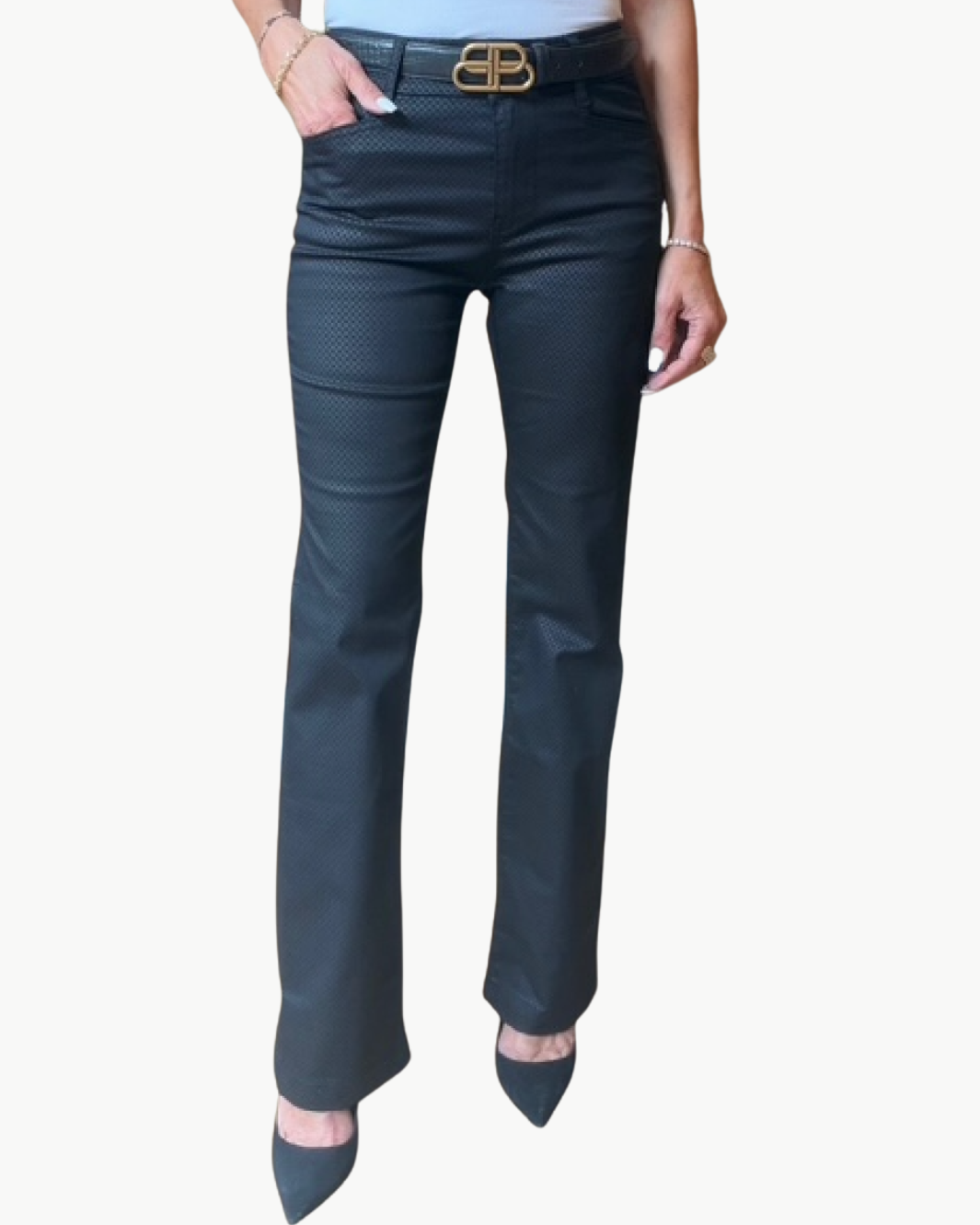 Bevy Flog Novel Link Pant at Romi Boutique