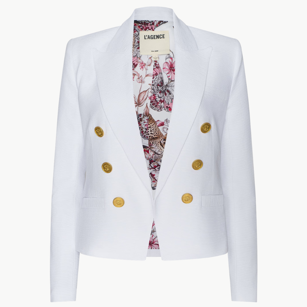 L'Agence BROOKE OPEN-FRONT BLAZER at Romi Boutique