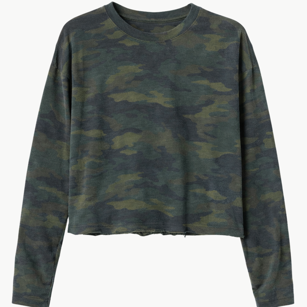 ASKK NY CROPPED LONG SLEEVE at Romi Boutique