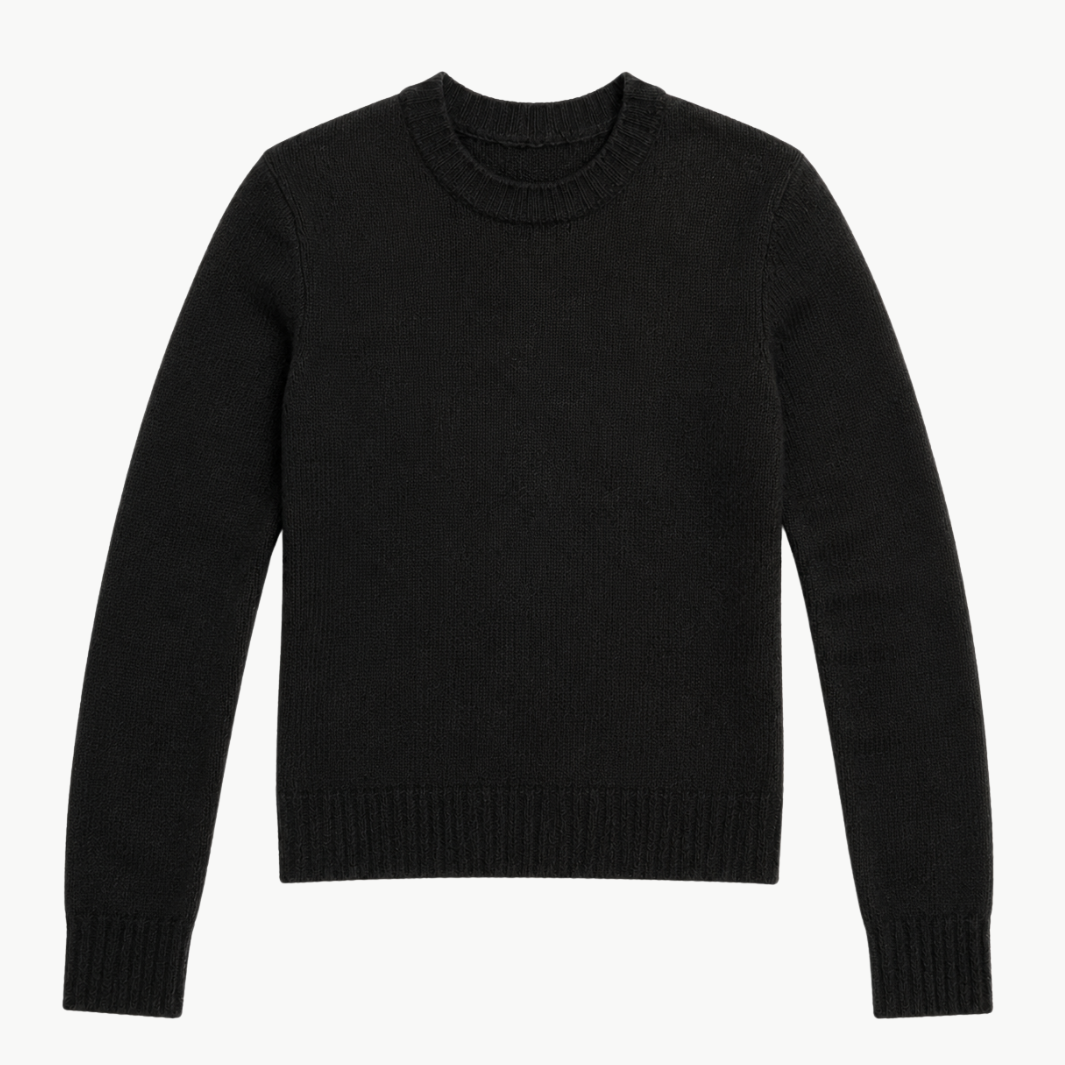Cashmere Shrunken Crew