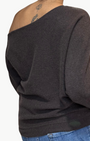 Minnie Rose CASHMERE OFF THE SHOULDER TOP at Romi Boutique