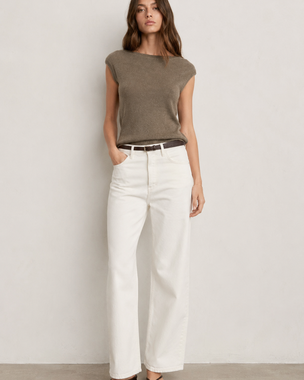 Cashmere Off Shoulder Top