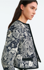 Nili Lotan BONO MIXED PAISLEY PRINT JACKET at Romi Boutique