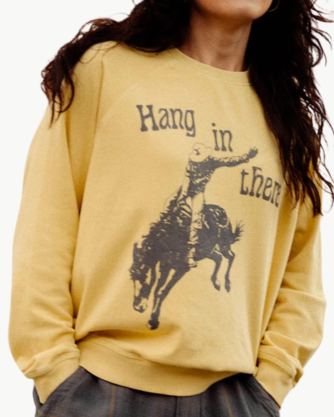 Junk Food HANG IN THERE CREWNECK at Romi Boutique
