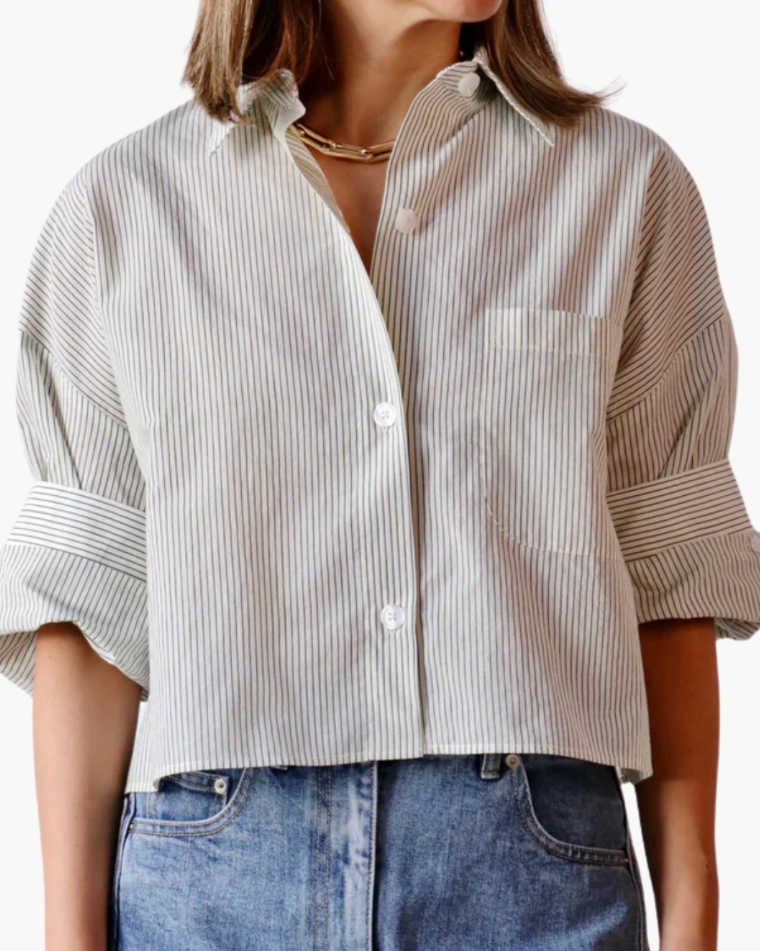 NEXT EX TOP IN IVORY/FOREST - Romi Boutique