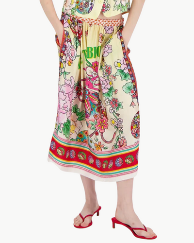 VANESSSA MIDI SKIRT IN CHERRY BLOSSOM - Romi Boutique