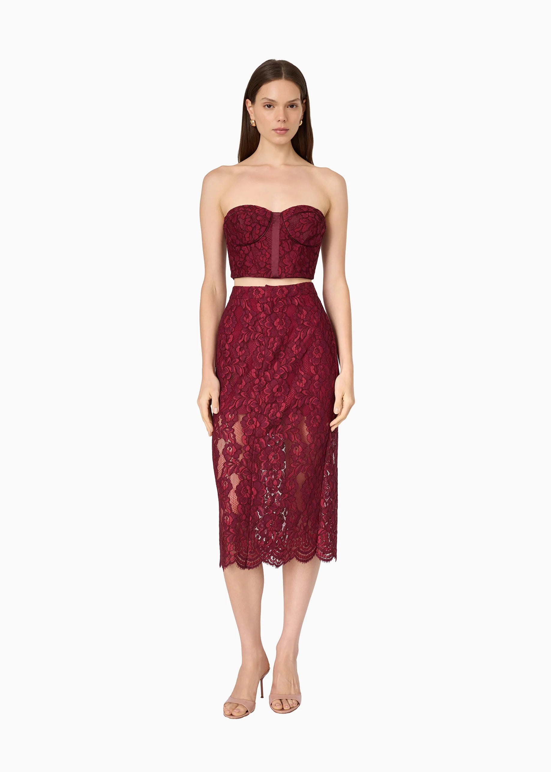 Bridges Strapless Lace Corset