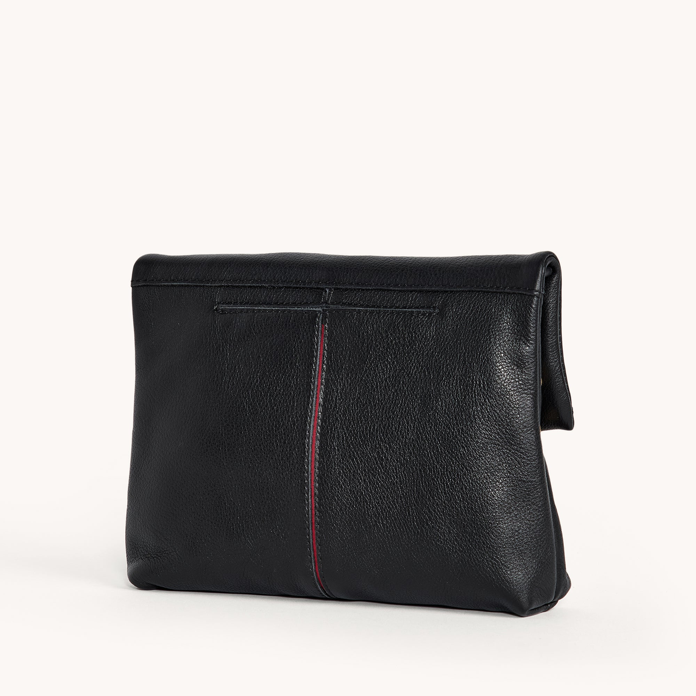 VIP MED IN BLACK/BRUSHED GOLD RED ZIP - Romi Boutique