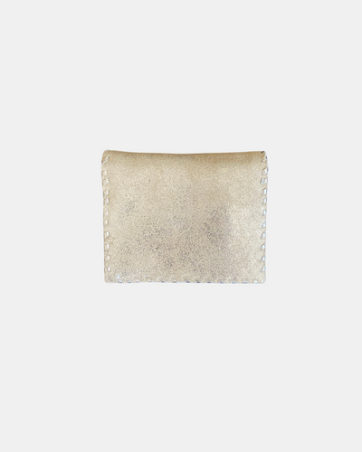JANE FOLDING CARD HOLDER IN SILVER - Romi Boutique