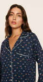 Eberjey Gisele Printed Long PJ Set at Romi Boutique