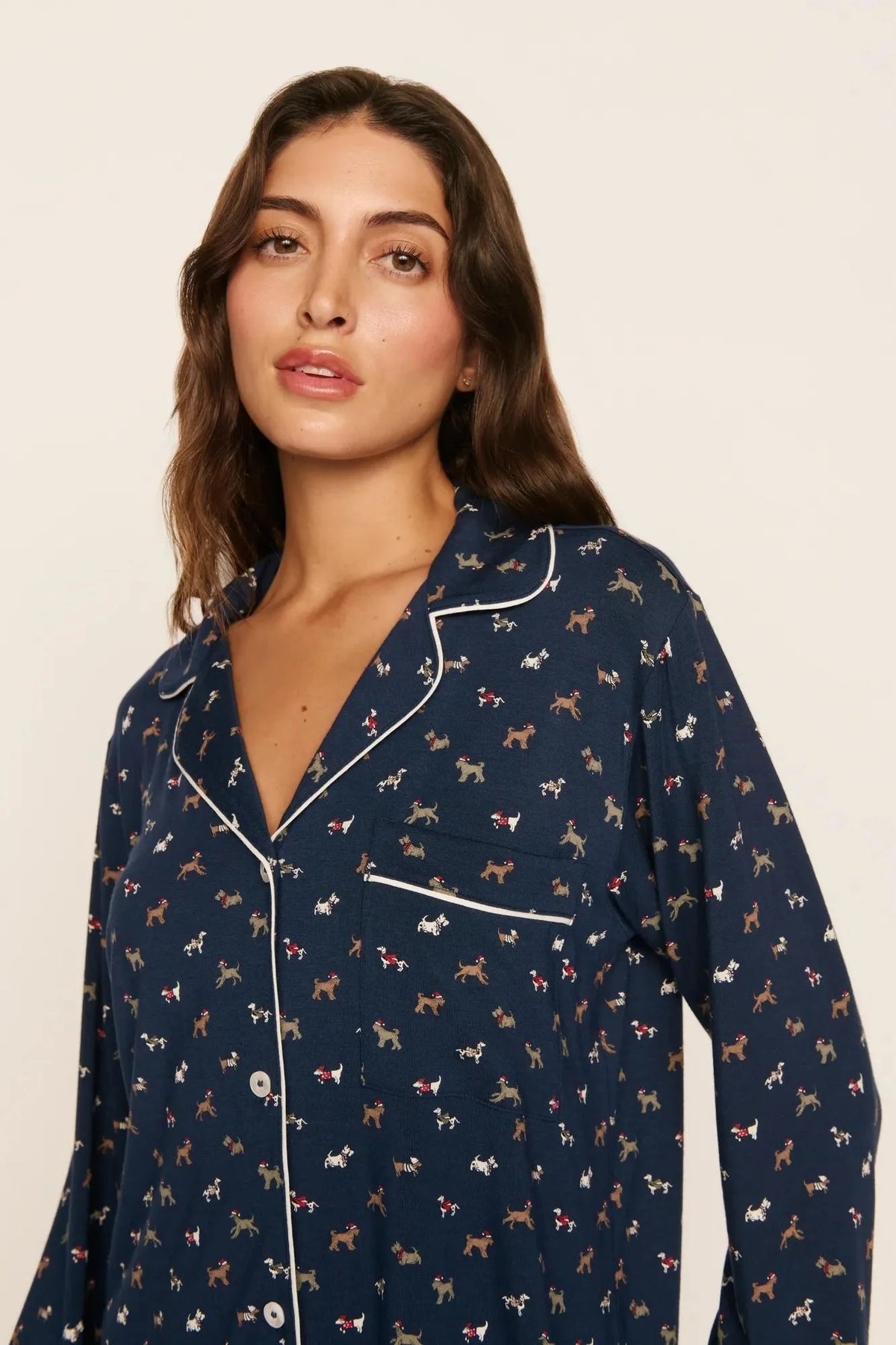 Eberjey Gisele Printed Long PJ Set at Romi Boutique