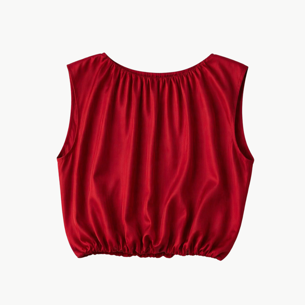 Ramy Brook Brian Jersey Ruched Top at Romi Boutique