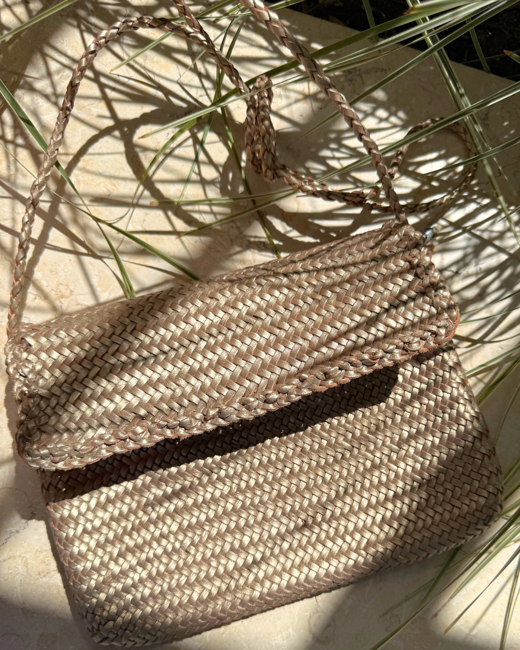 Dragon Diffusion POLO POCHETTE IN PEWTER at Romi Boutique