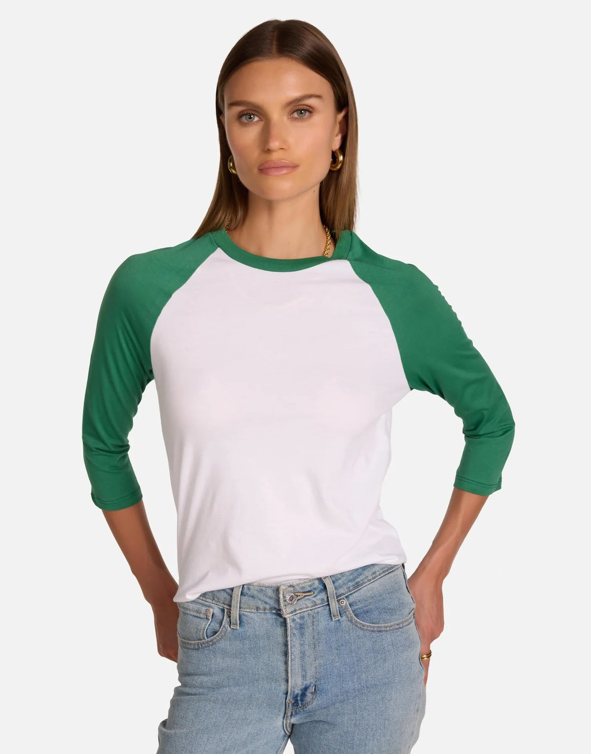 Michael Lauren Katya Raglan Tee at Romi Boutique