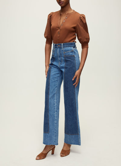CORALEE TOP IN MAHOGANY