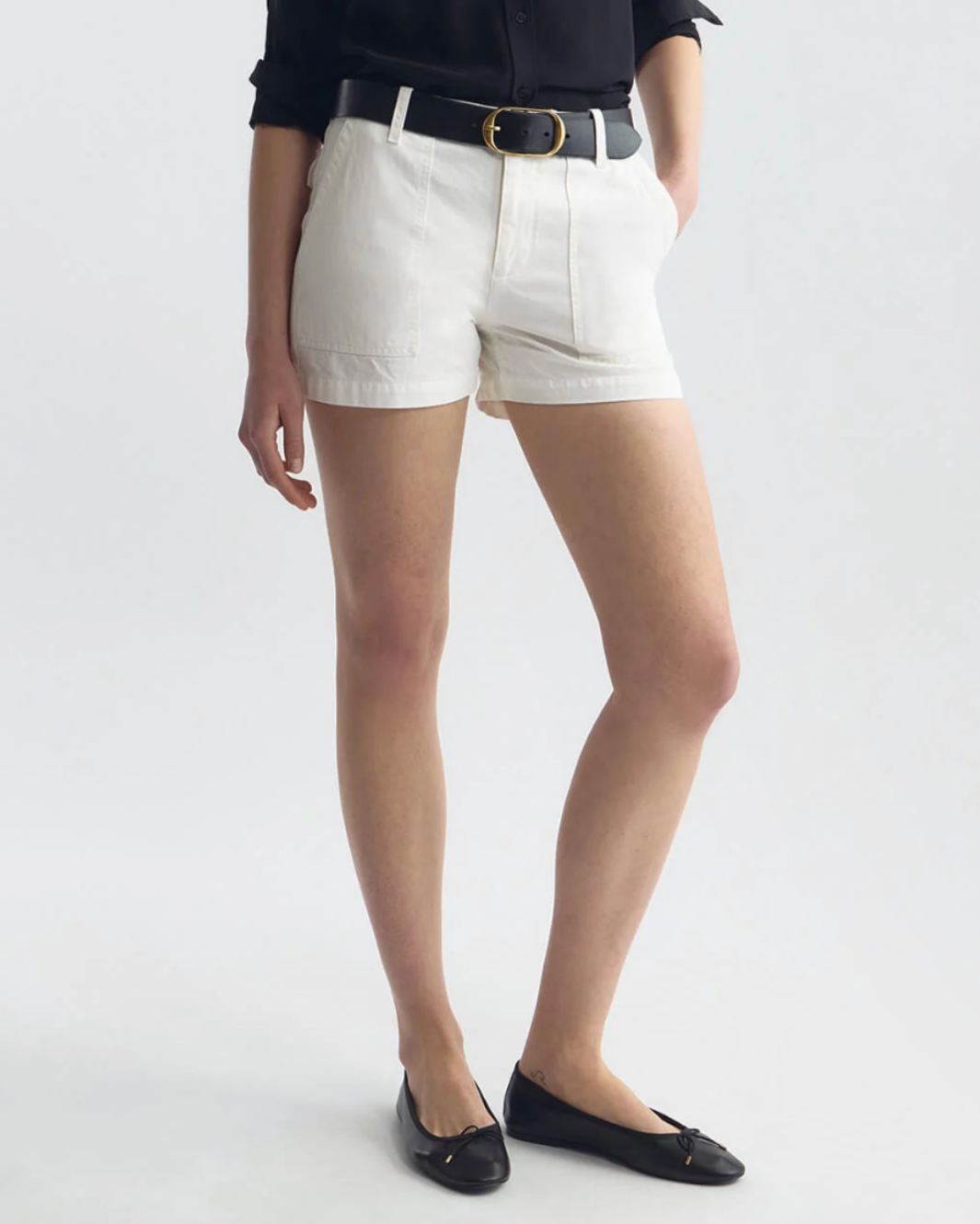 Nili Lotan Utility Herringbone Short at Romi Boutique