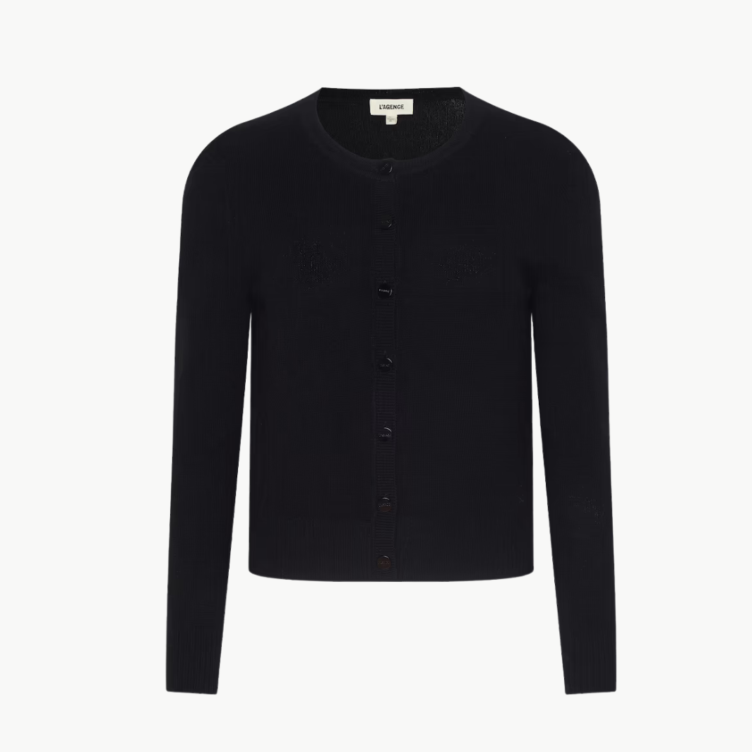 L'Agence Malone Cashmere Cardigan at Romi Boutique