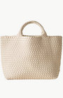 Naghedi ST. BARTHS MEDIUM TOTE IN ECRU at Romi Boutique