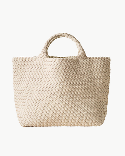 ST. BARTHS MEDIUM TOTE IN ECRU