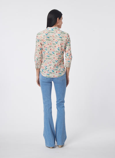 FREYA BLOUSE IN GARDEN OF VERSAILLES PRINT