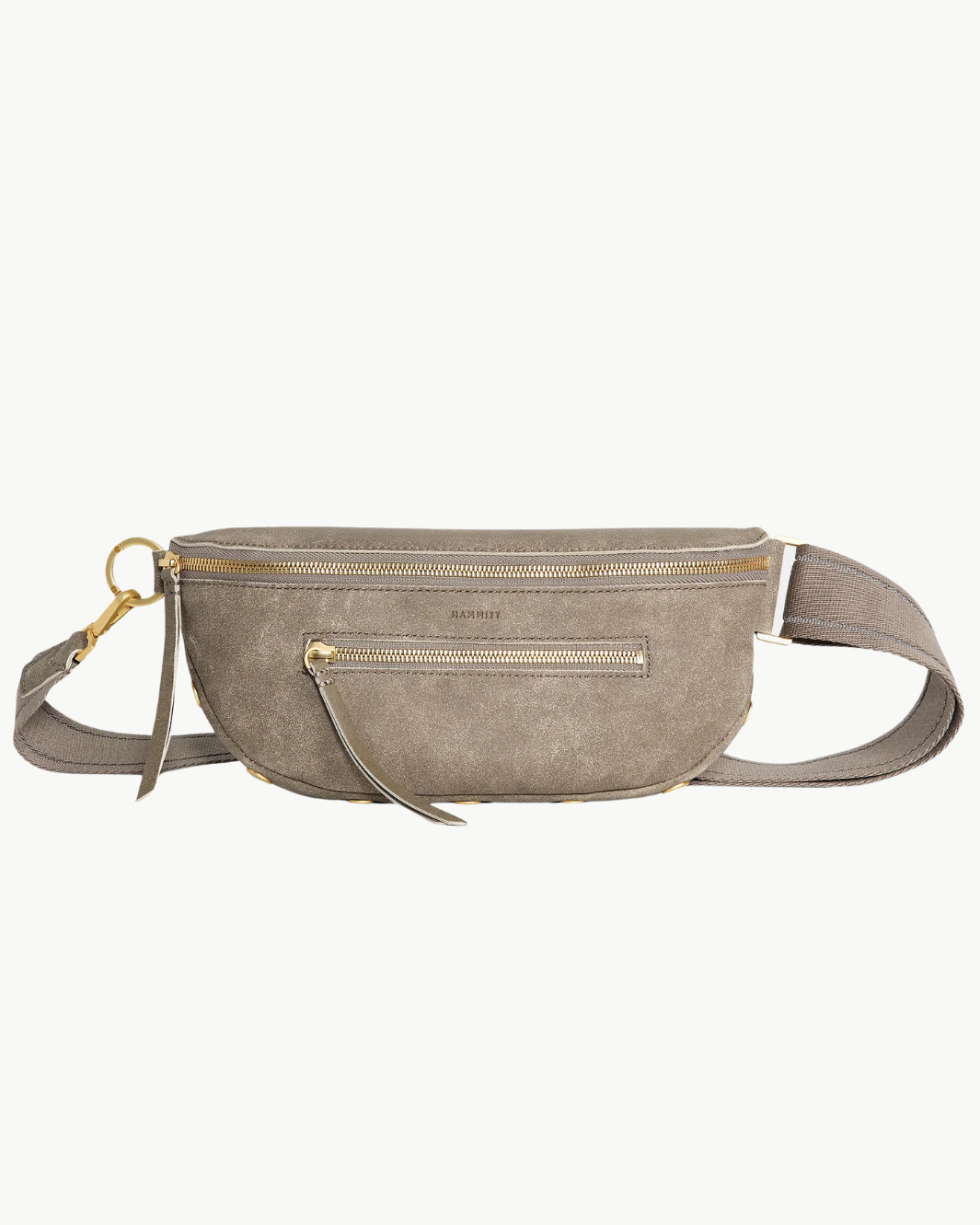 CHARLES CROSSBODY MED IN PEWTER/BRUSHED GOLD