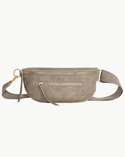 CHARLES CROSSBODY MED IN PEWTER/BRUSHED GOLD