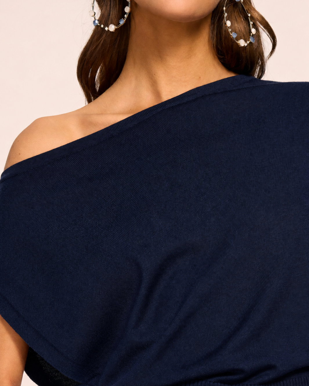 Chet Merino Off-The-Shoulder Sweater