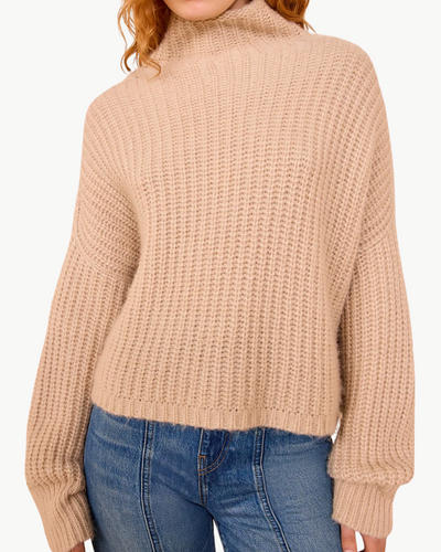 VERON ALPACA KNIT TURTLENECK IN DUNE