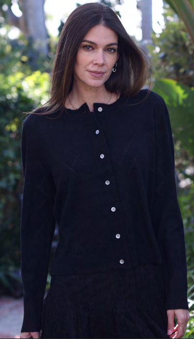 DAHLIA CARDIGAN IN BLACK