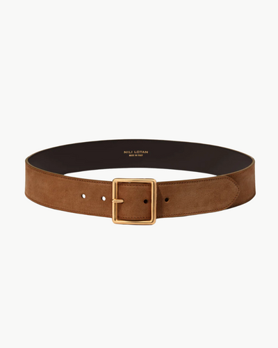 MARCELA BELT IN MARTORA WITH ANTIQUE GOLD BUCKLE