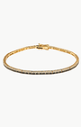 EF Collection Diamond Double Row Eternity Bracelet w/ Black & White Diamond at Romi Boutique