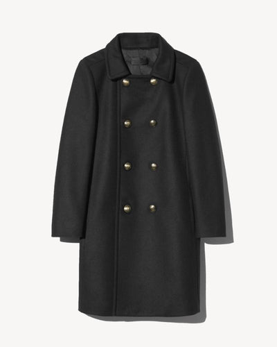 RORI PEACOAT IN BLACK