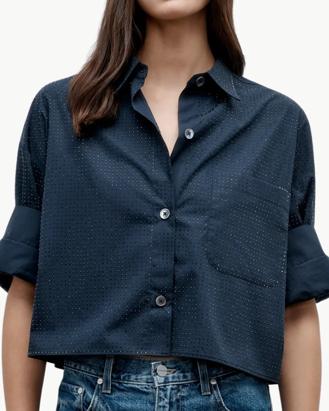 NEXT EX WITH CRYSTALS TOP IN MIDNIGHT