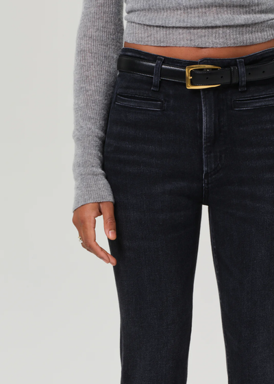 LILAH FLARE WITH WELT POCKET IN MEDALLION