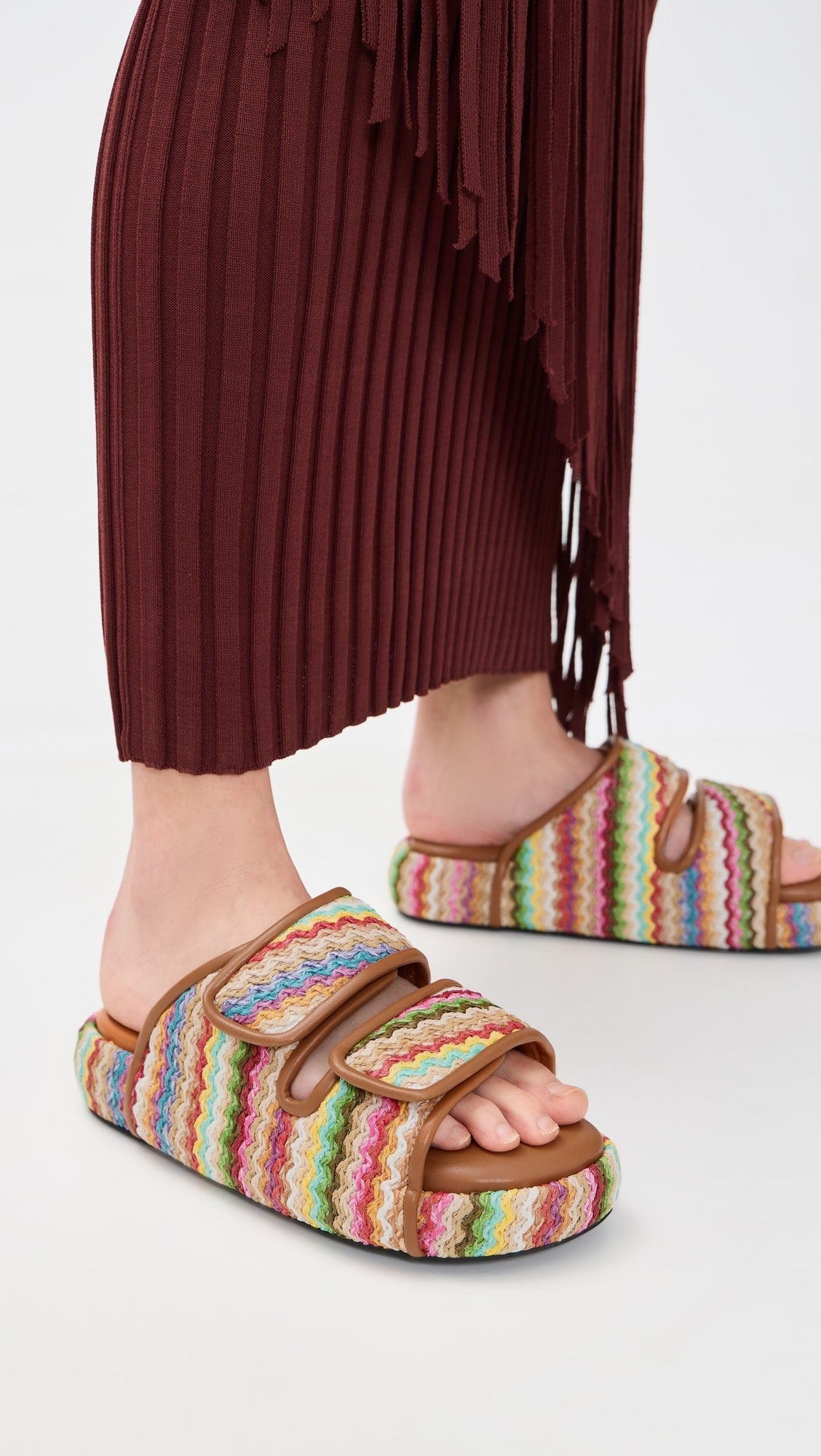 Simon Miller Raffia Cro Slide at Romi Boutique