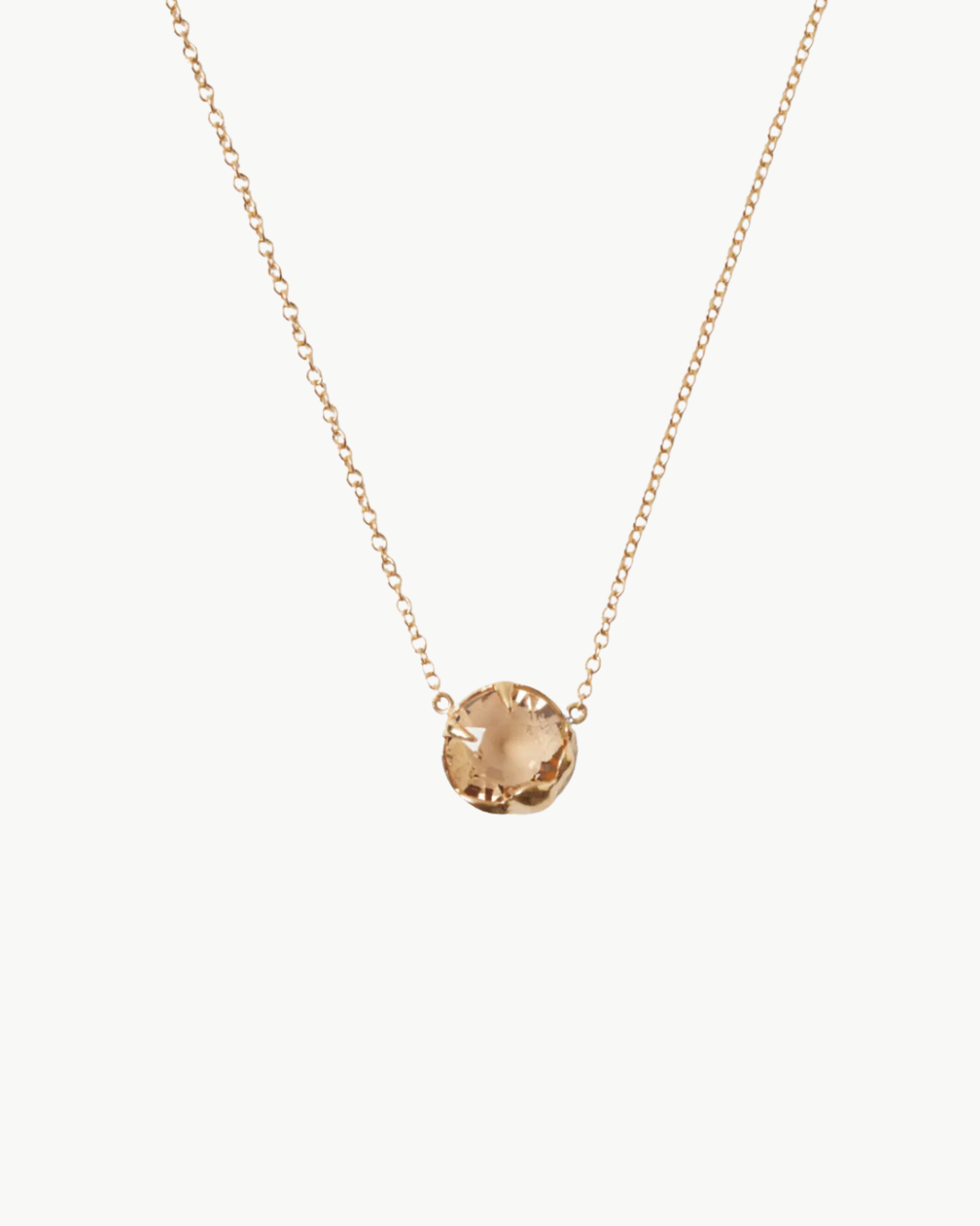 CRYSTAL NECKLACE IN LIGHT COLORADO TOPAZ