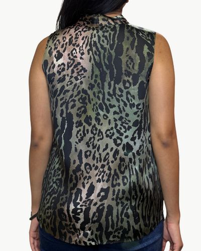 GO BOHO SURPLUS BLOUSE IN OLIVE BRANCH
