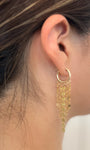 Maya Bauman FEATHER EARRINGS IN GOLD at Romi Boutique