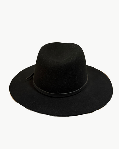 CITY FELT FEDORA IN BLACK